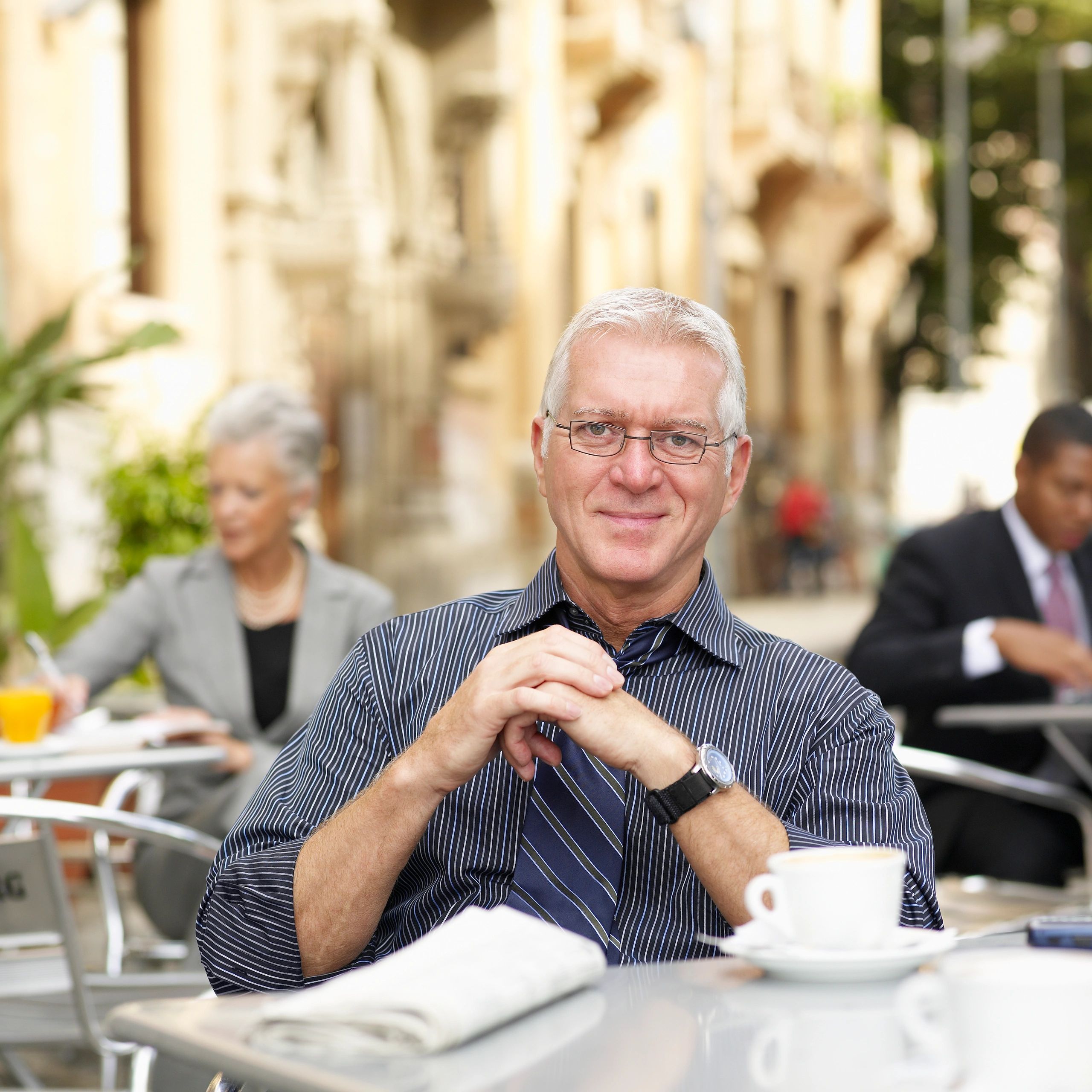 Portrait of smiling customer Daniel